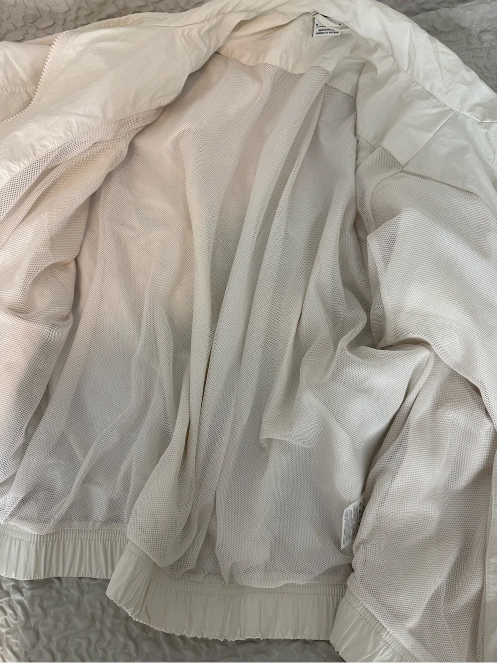 Nike White Windbreaker Jacket